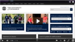 screengrab of opening scene of video demonstration for how to enrol on libsmart. Image is hyperlinked to the video hosted on Media Hopper. 