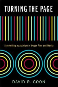 Front cover of 'Turning the page: Storytelling as activism in queer film and media'.