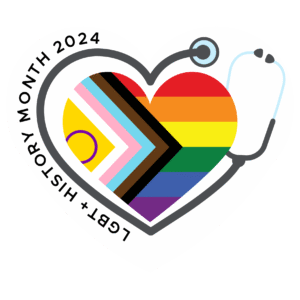 LGBT+ History Month Badge Design.