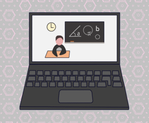 An image of a cartoon laptop.