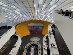 View down into the Philological Library, Freie Universitat Berlin