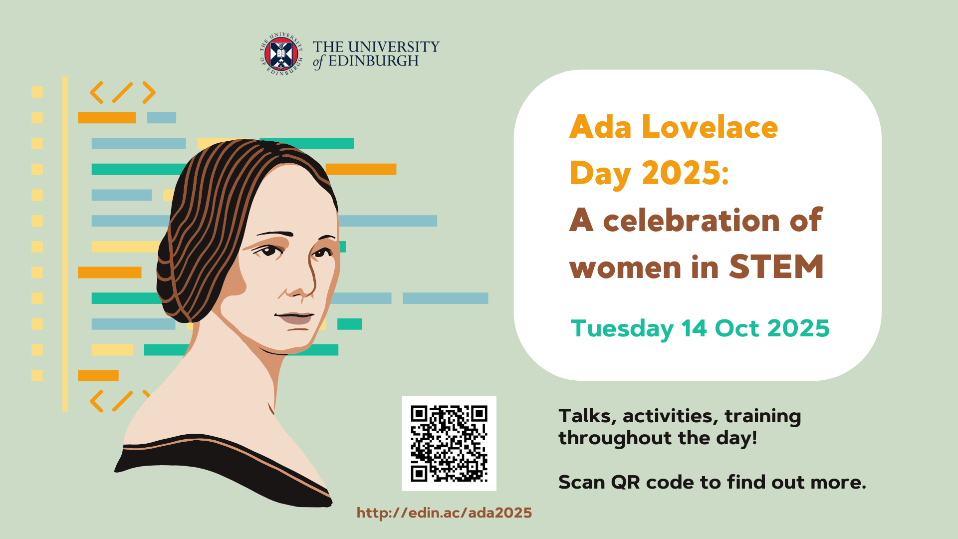 Poster for Ada Lovelace Day celebration