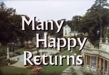 Screenshot of The Prisoner episode title, 'Many Happy Returns'
