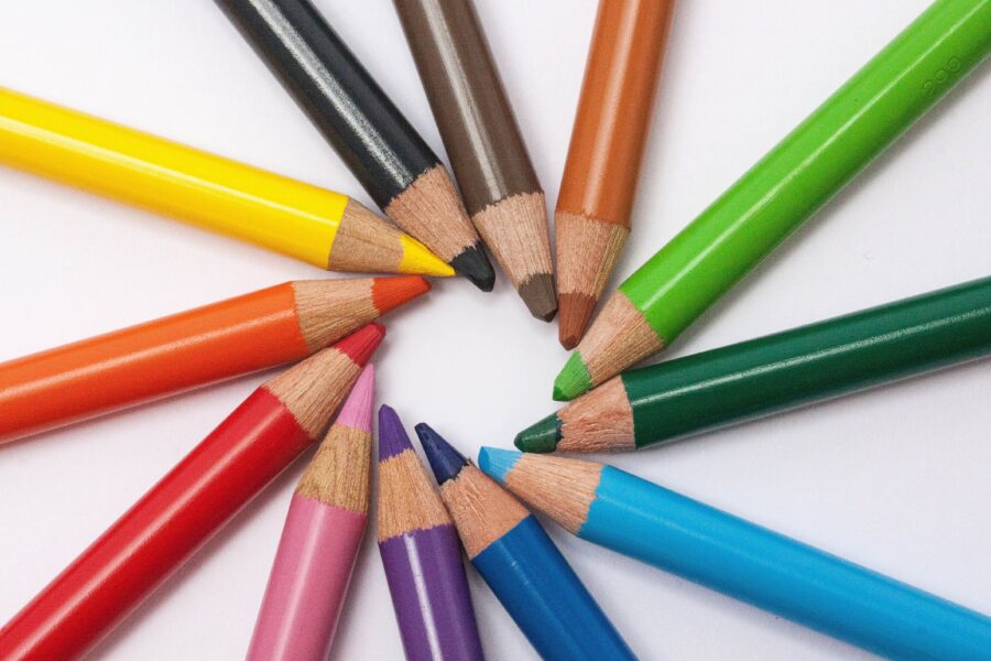 Creativity with colouring pencils