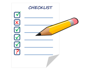Picture of a checklist