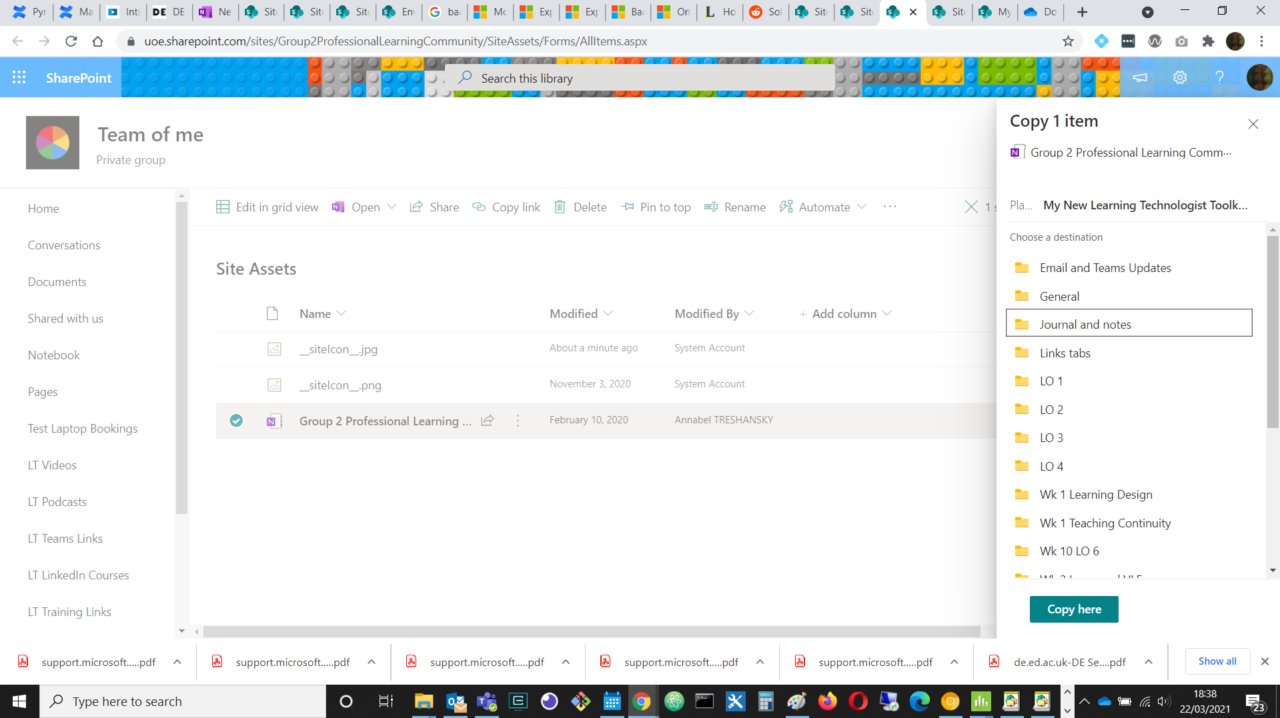 Copying Files, Flows, a Plan, SharePoint Lists and a Notebook from one
