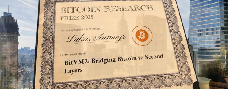 Lukas Aumayr Receives the 2025 Bitcoin Research Prize