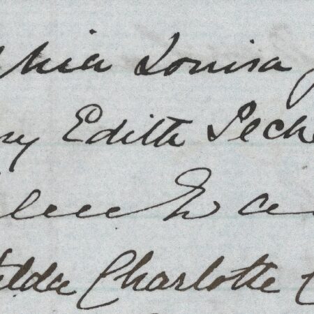 Signatures of some of the Edinburgh Seven - Sophia Jex-Blake, Mary Pechey, Helen Evans, Matilda Chaplin