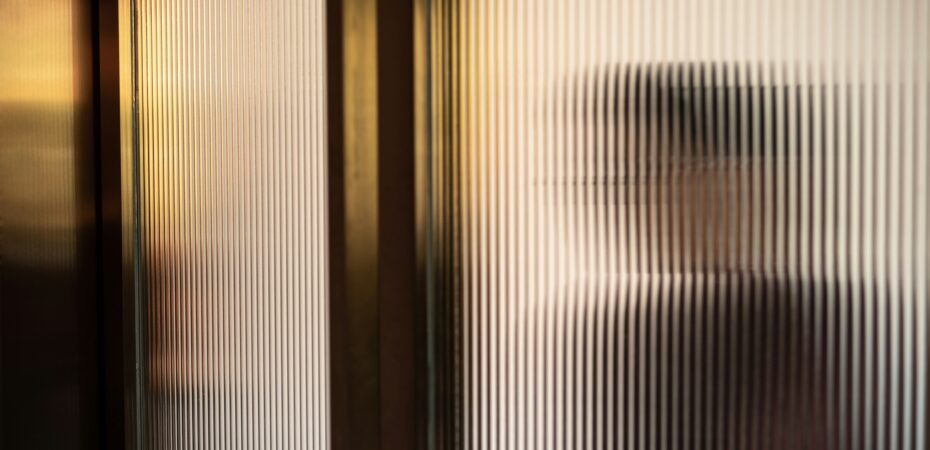 A person seen through privacy glass, unclear, they can't see in