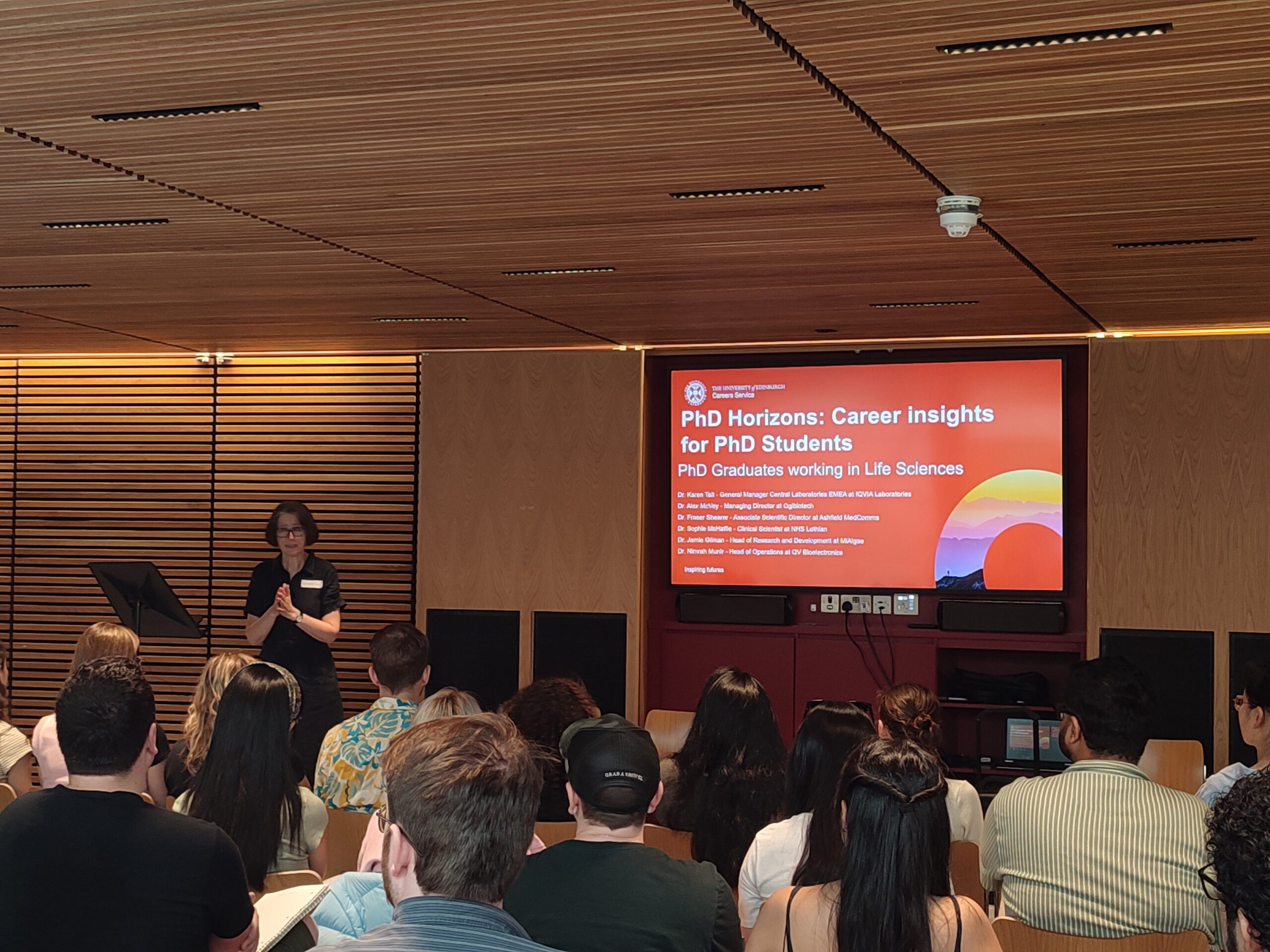 Students attending a PhD Horizons event