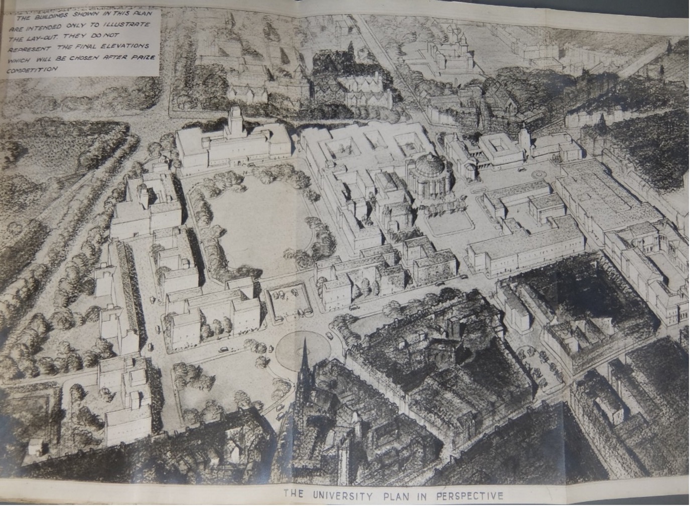 A 1947 sketch of George Square.
