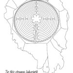 The Edinburgh Labyrinth illustration with Wroth quote