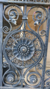 Old Medical School Iron Gate, detail