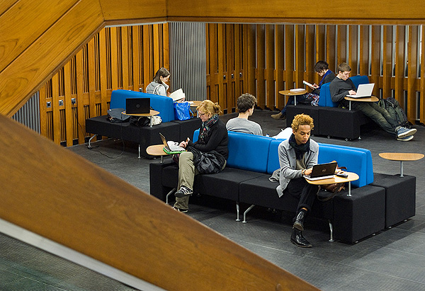 Central Staircase of the re-developed Main Library, Nov 2010.