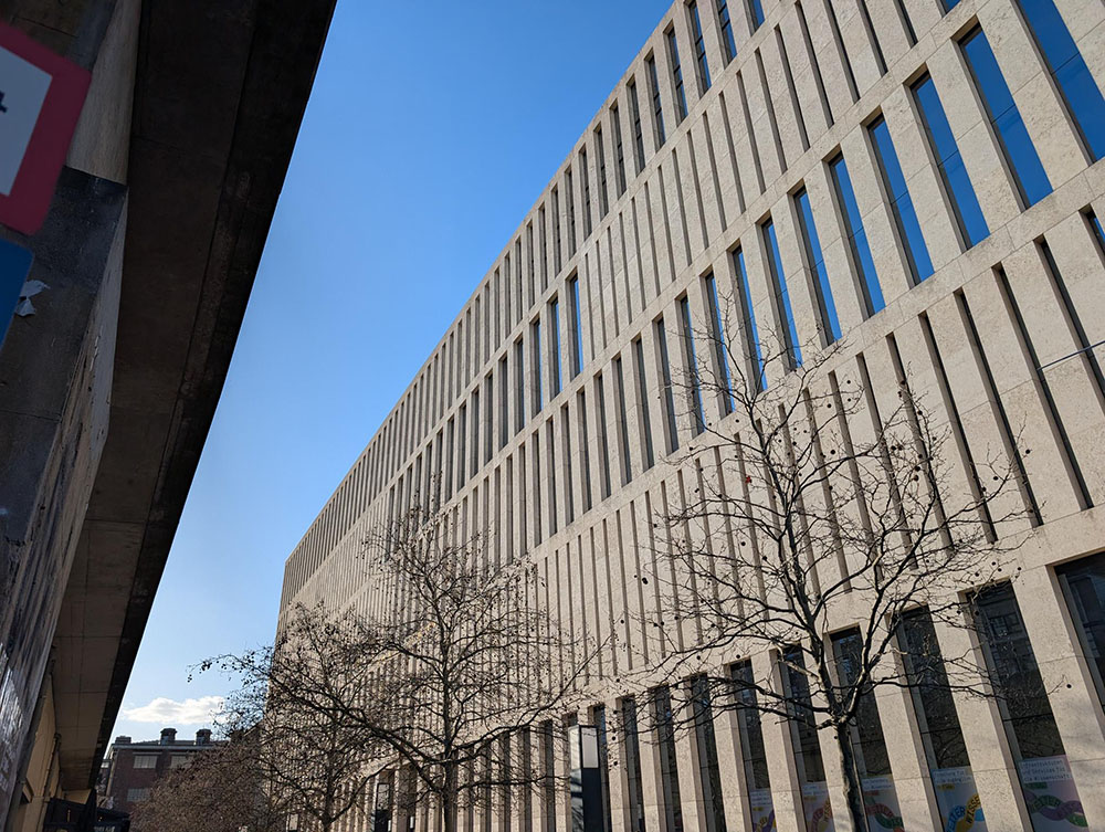 Exterior view of the Humboldt University Library