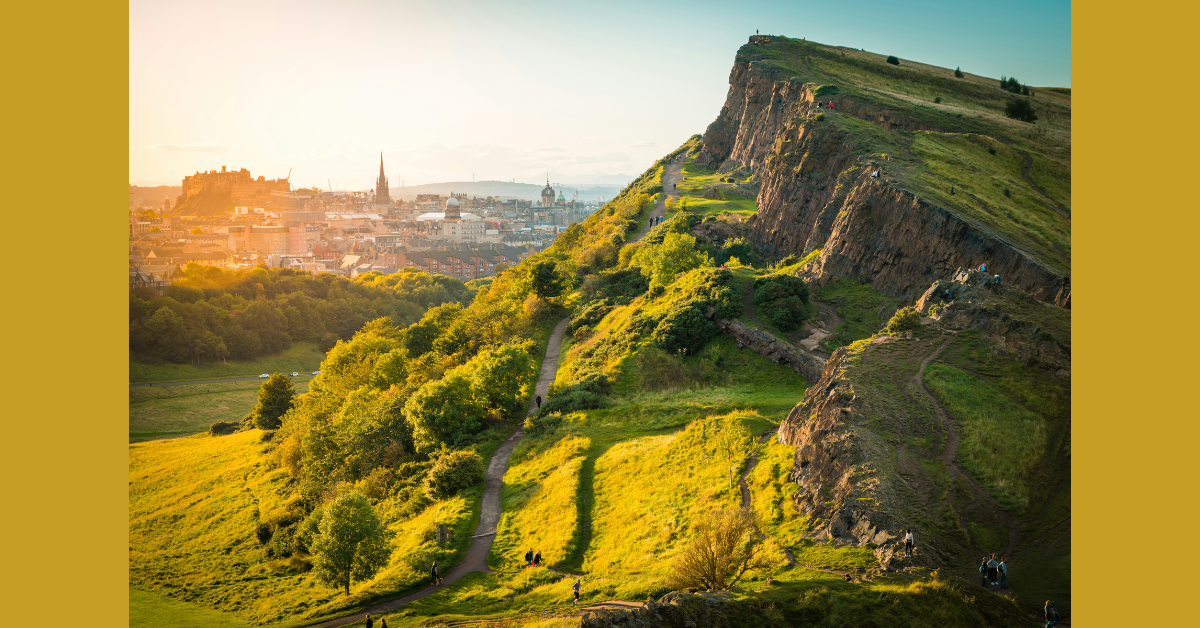 A view of an open space in Edinburgh