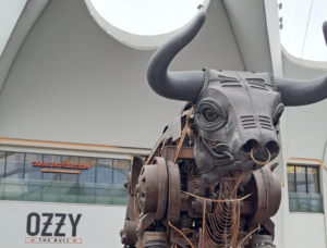 Ozzy the bull metal structure