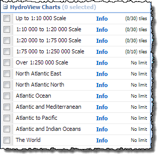 List of Hydroview Charts in Marine Download