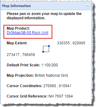 Map Information Product Hyperlinks