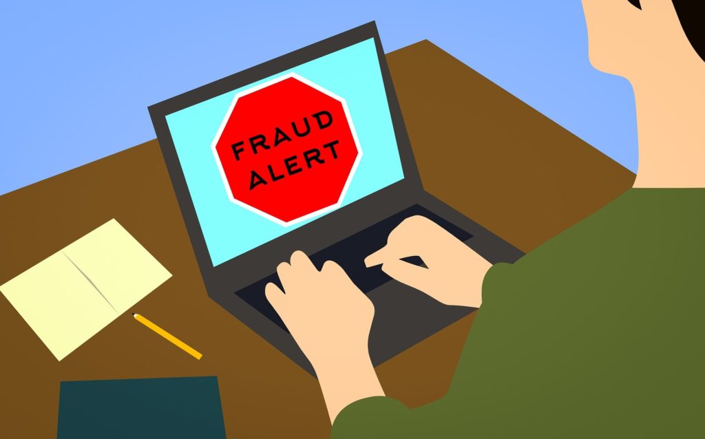 Online fraud alert 