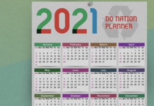 screenshot of animation - closeup of a calendar situated on a wall