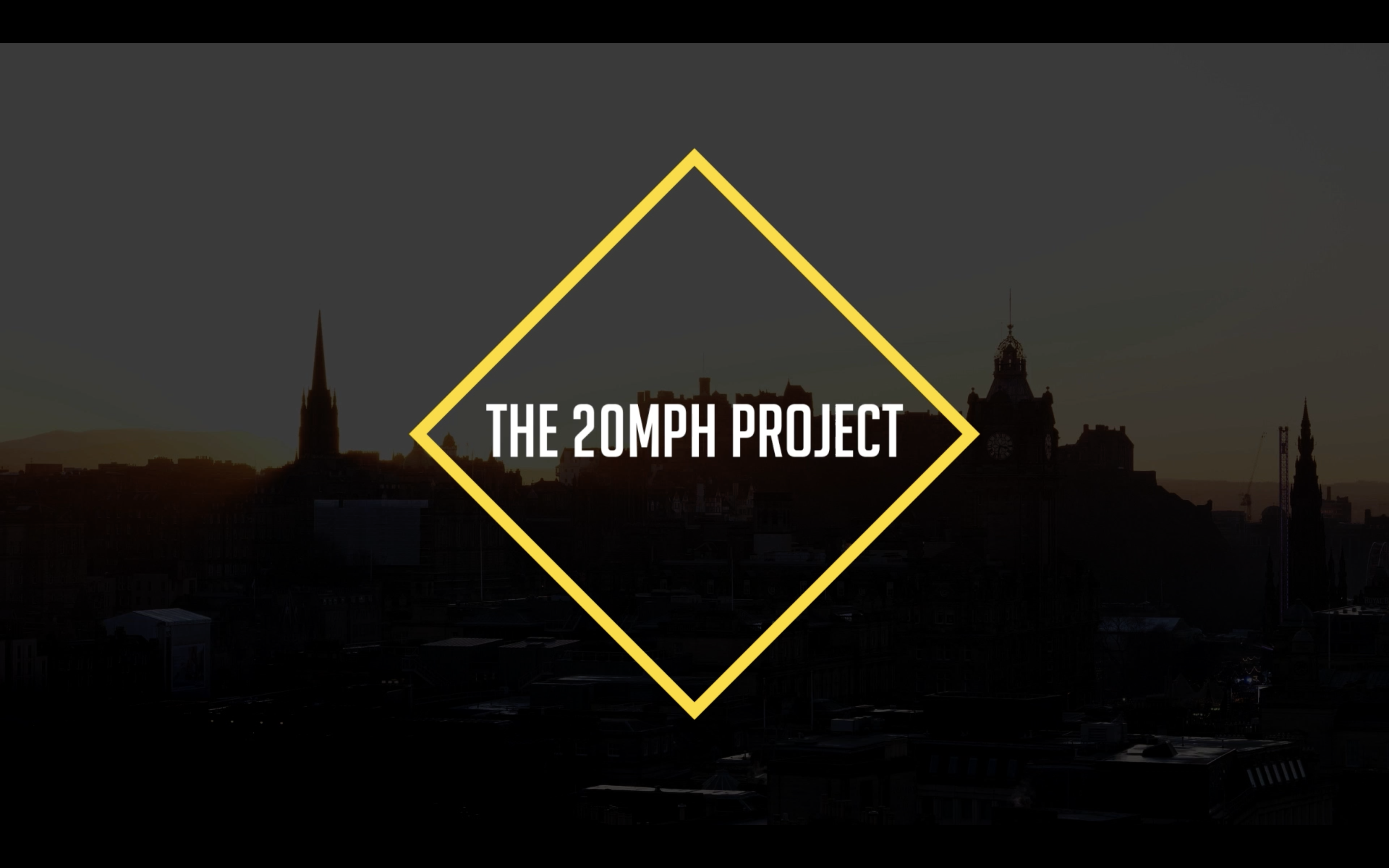 Featured image of 20mph logo and Edinburgh City skyline backdrop