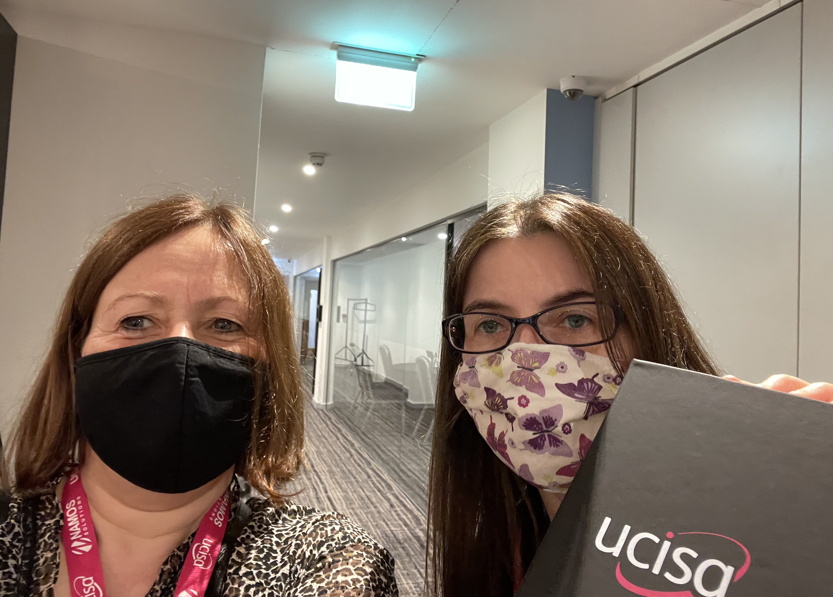 Jackie (left) and Karen (right) at UCISA conference in Birmingham