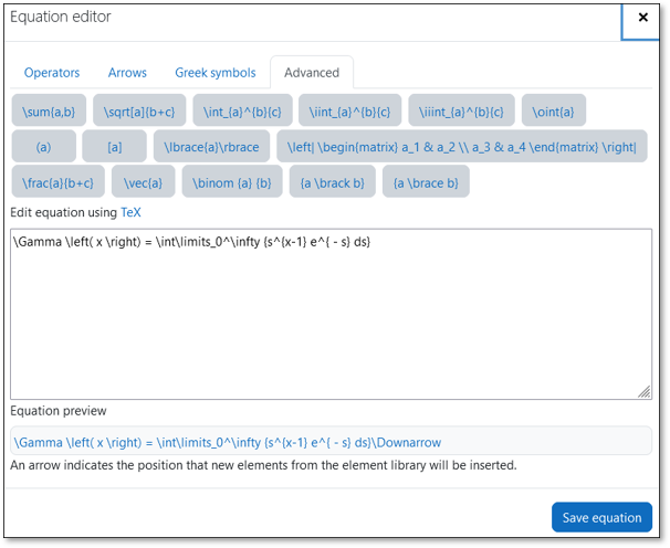 Equation editor issue