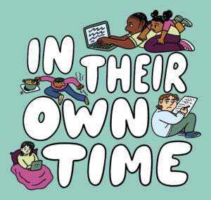 In Their Own Time comic style title