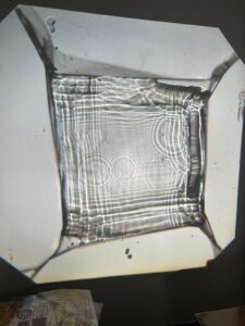 Water projection with waves and droplets