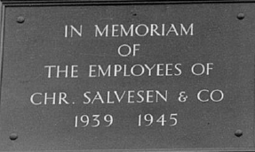 Memorial plate on homes built for the Scottish Veterans Association. Salvesen Archive. Coll-36 (2nd tranche. Photographs, 'Garden cottages', No.54)