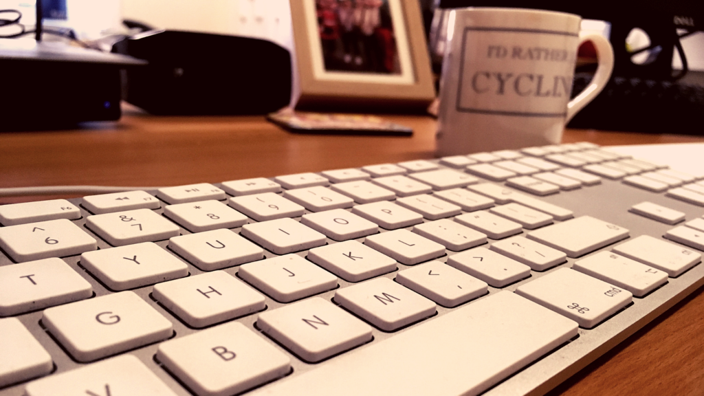 Photo used for this post: Title: Keyboard and cup Creator(s) : Eli Appleby-Donald Date(s) : 2019 Location: Edinburgh, Scotland Credit: Eli Appleby-Donald