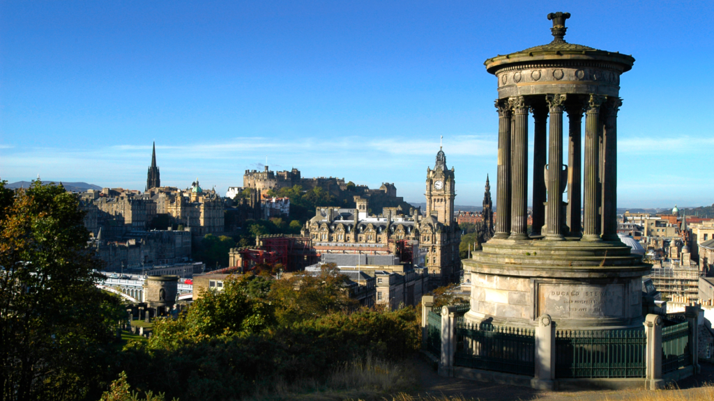 View over Edinburgh from Calton Hill