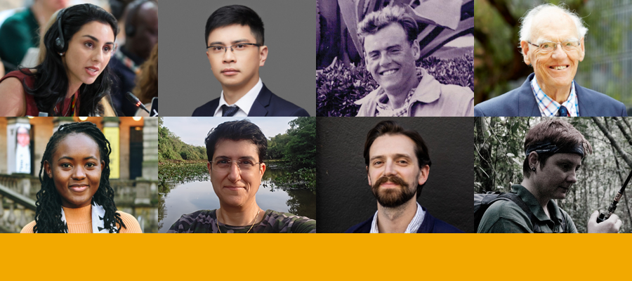 Collage of eight headshots