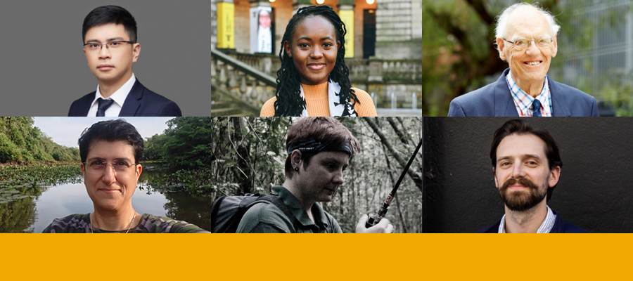 Collage of six headshots