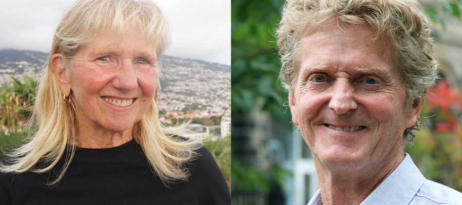 Dr Meriwether Wilson and Professor Sandy Tudhope, co-founders and co-directors of Edinburgh Ocean Leaders