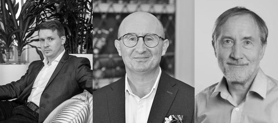 L-R: Dr Iain Campbell, Professor Daniel Smith, Professor Harry Campbell