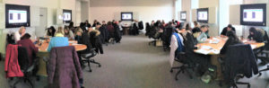 40 colleagues in our first session watching prospective students interact with our website