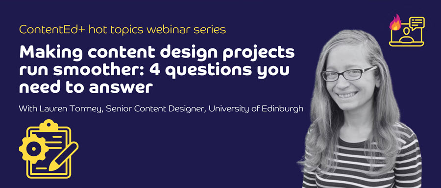 Promotional image for Lauren's talk. Repeats information provided in the web page.