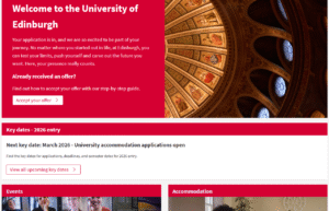 2026 undergraduate applicants campaign page.