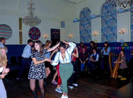 University students enjoy a ceilidh ball