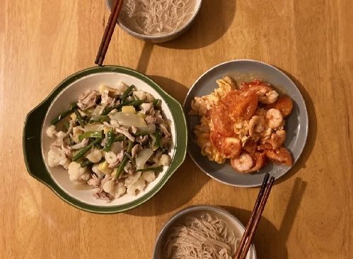 homemade Asian dish