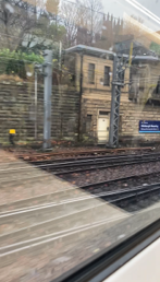 Showing the View when entering Edinburgh Waverley 