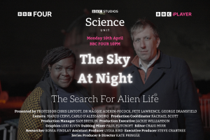 A screenshot of the BBC Four show "The Sky At Night".