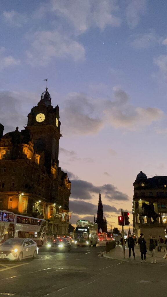 Edinburgh sunset, Sarah Cromwell