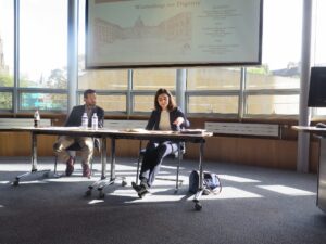 Ioanna Tourkochoriti presenting Human Dignity: A Legal Value?