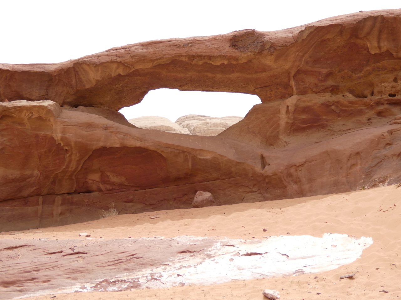 Natural arch in the desert