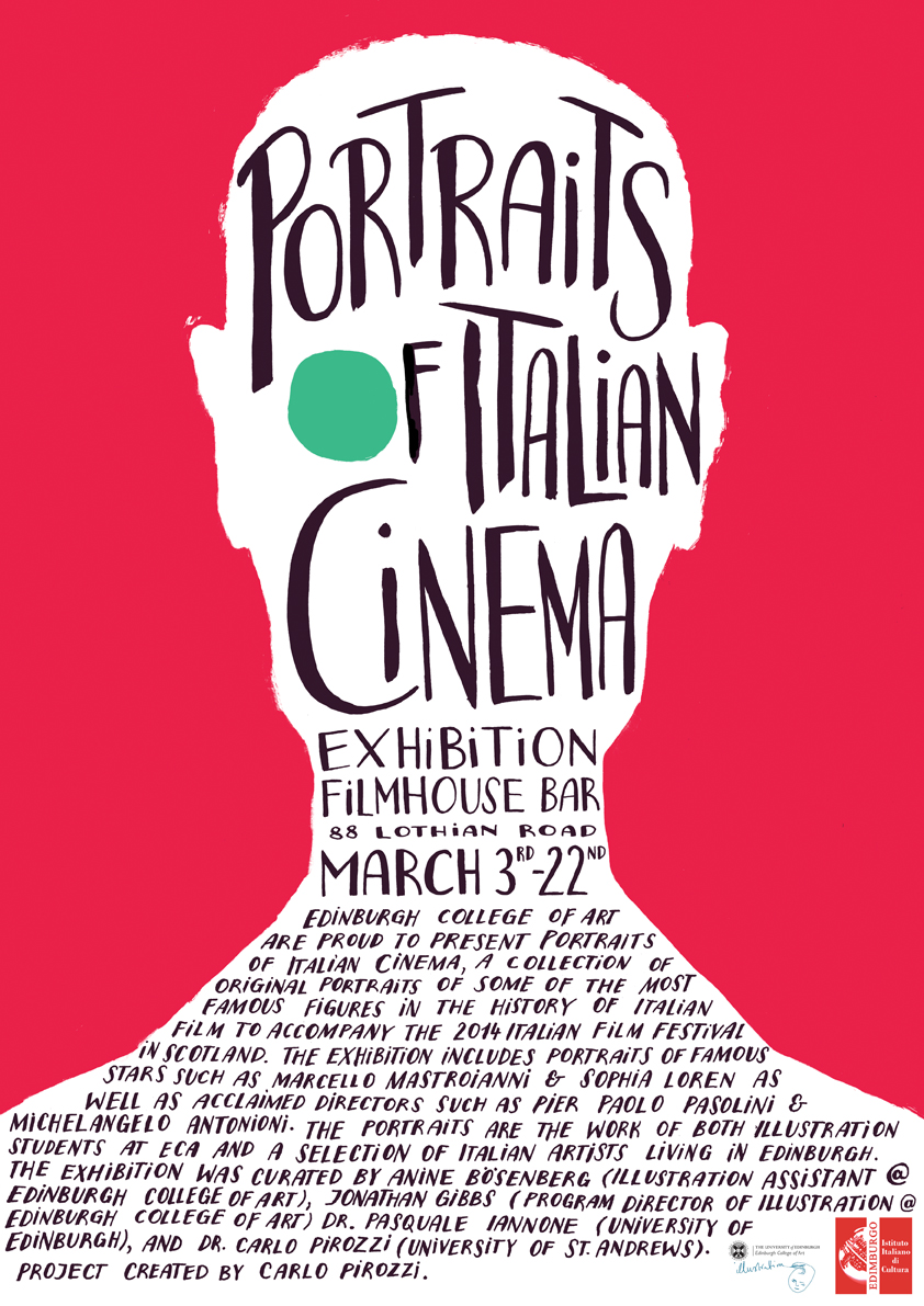Portraits of Italian Cinema - poster by Anine Boesenberg