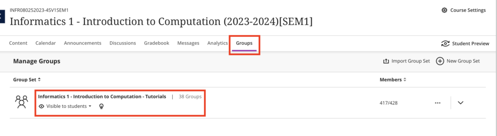 screen grab highlighting the 'group' tab and the name of a group