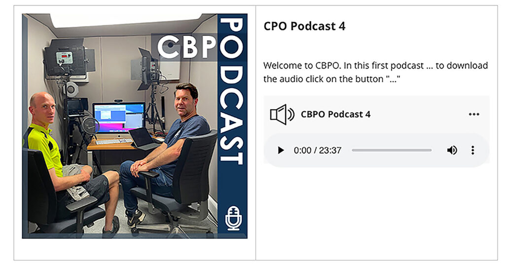 Preview of the MSc podcast player